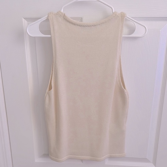 Mango cream sweater tank top - Picture 4 of 4